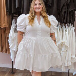 Carla Cream Short Dress